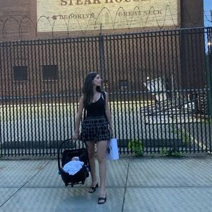 LoveShackFancy silk ruffle star mini skirt